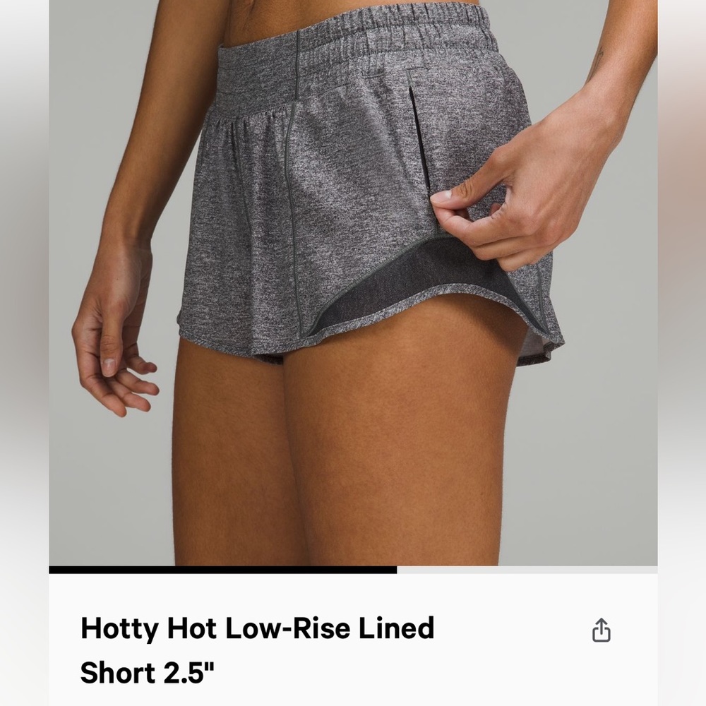 Lululemon Hotty Hot Low-Rise Lined Short 2.5”